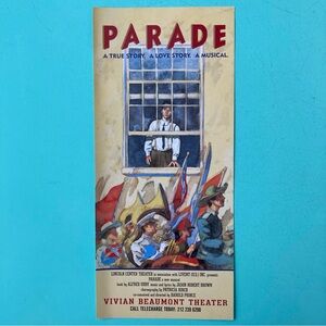 Two Sided Parade Flyer 9”X4” Broadway Color 1998 Carolee Carmelo & Brent Carver